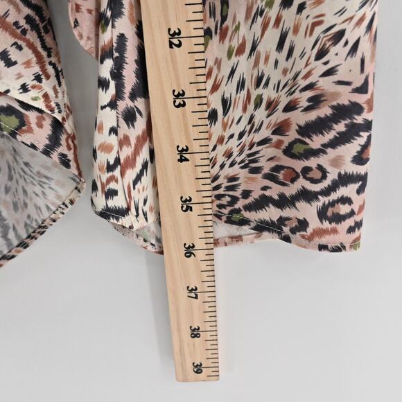 ALLSAINTS Skirt Size 4‎ Raya Arietta Animal Print Multi Ruffled Asymmetric Hem - Picture 12 of 13